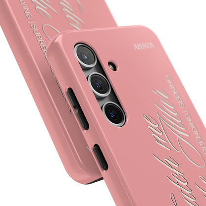 "Catch Me at the Altar" Dusty Rose Phone Case
