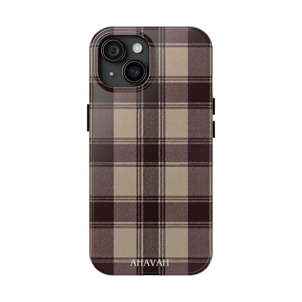 Abba’s Embrace | Warm Teddy Plaid Phone Case