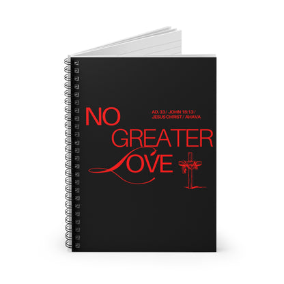 "No Greater Love" Notebook (Black)