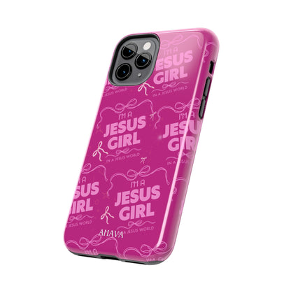 I'm a Jesus Girl Phone Case - Pink