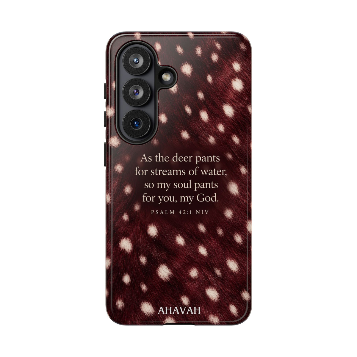 Psalm 42:1 Anointed Wine Fawn Phone Case