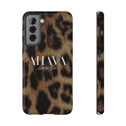 Leopard Print Ahava Phone Case