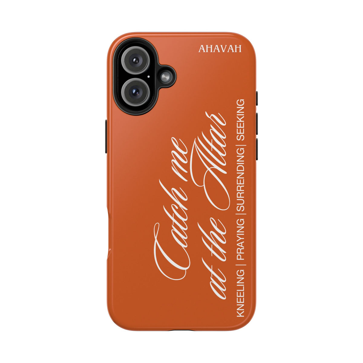 Catch Me at the Altar Phone Case | Ember orange