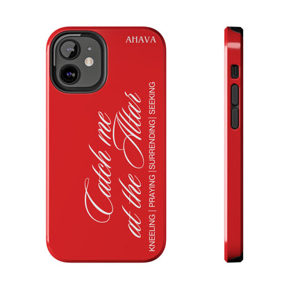 "Catch Me at the Altar" Red Phone Case