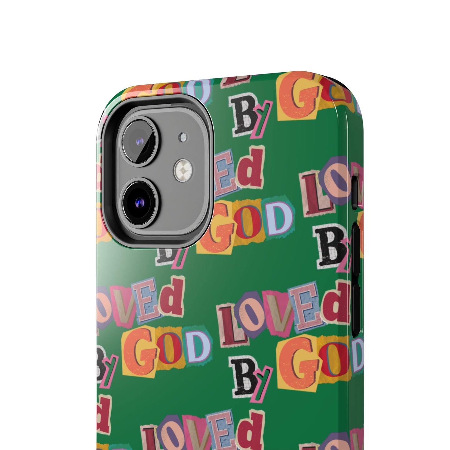 "Loved by God" Green Phone Case