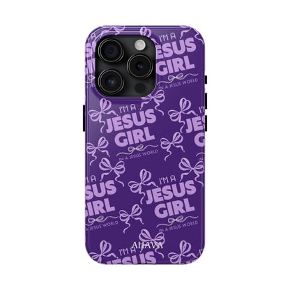I'm a Jesus Girl Phone Case - Purple