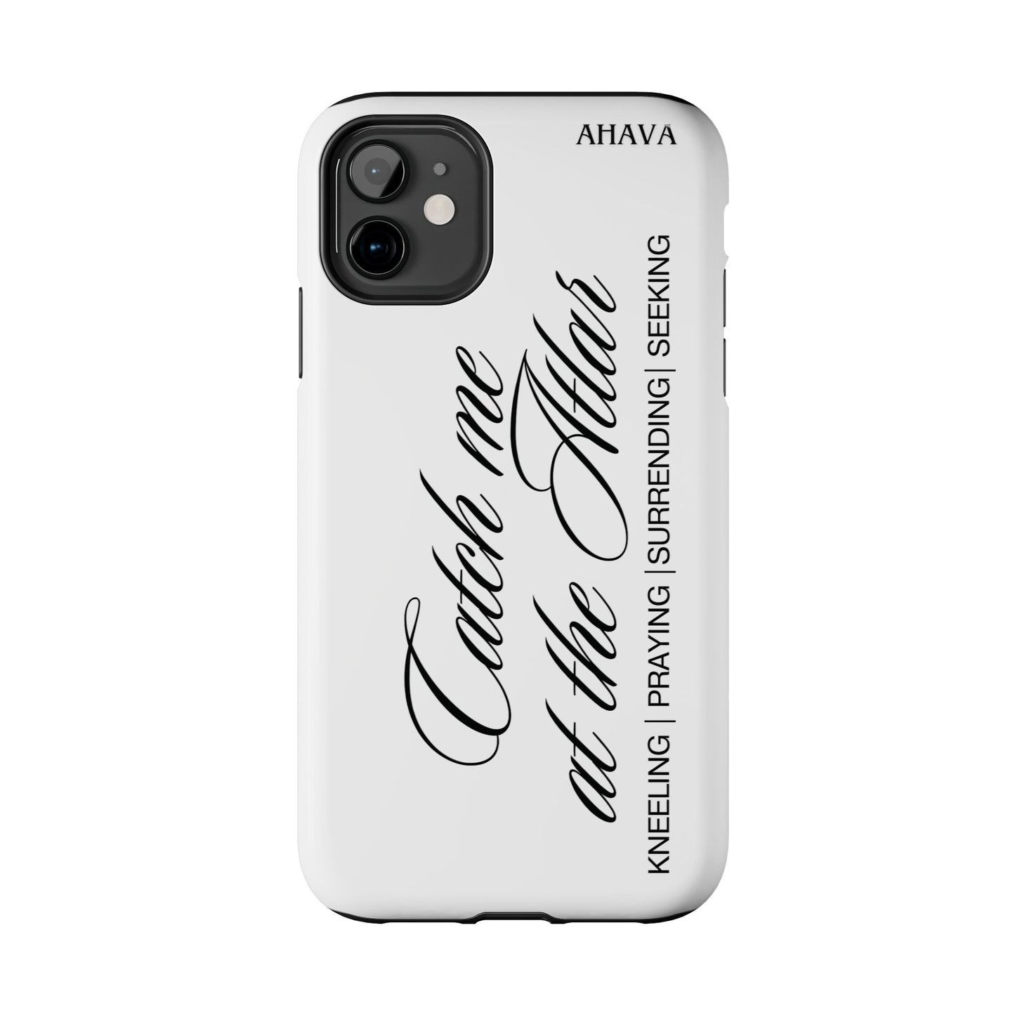 "Catch Me at the Altar" White Phone Case