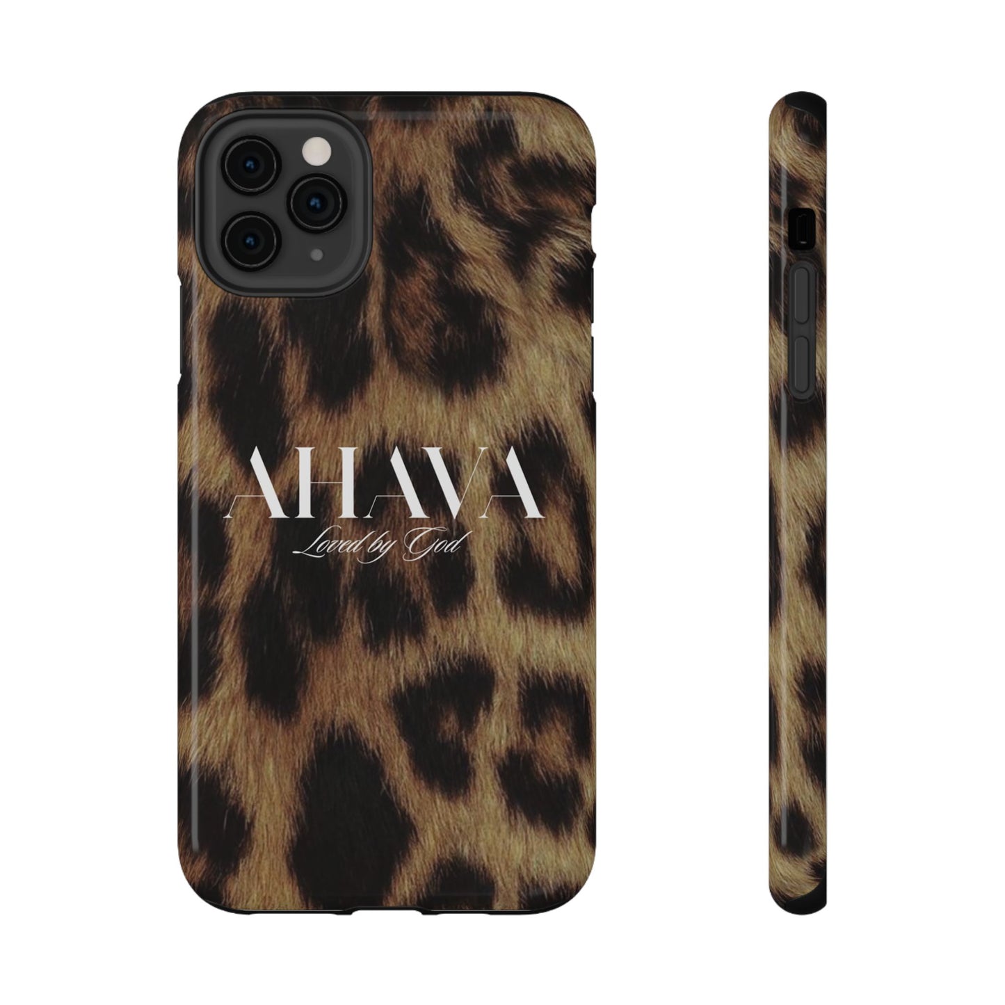 Leopard Print Ahava Phone Case