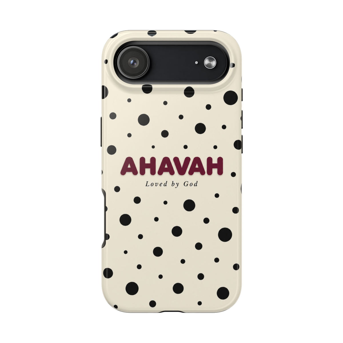 Ahavah Ivory Polka Dots Phone Case