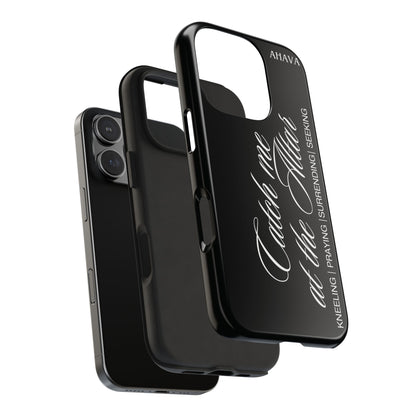 "Catch Me at the Altar" Black Phone Case