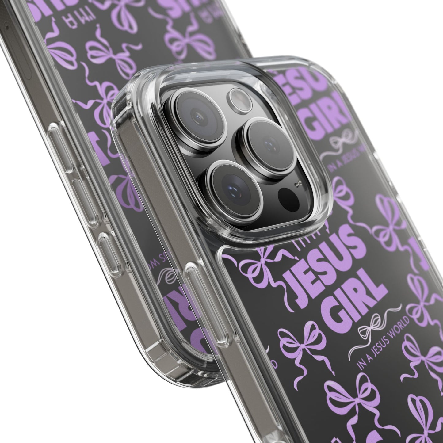 I'm a Jesus Girl Purple Case -Clear