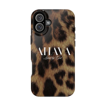 Leopard Print Ahava Phone Case
