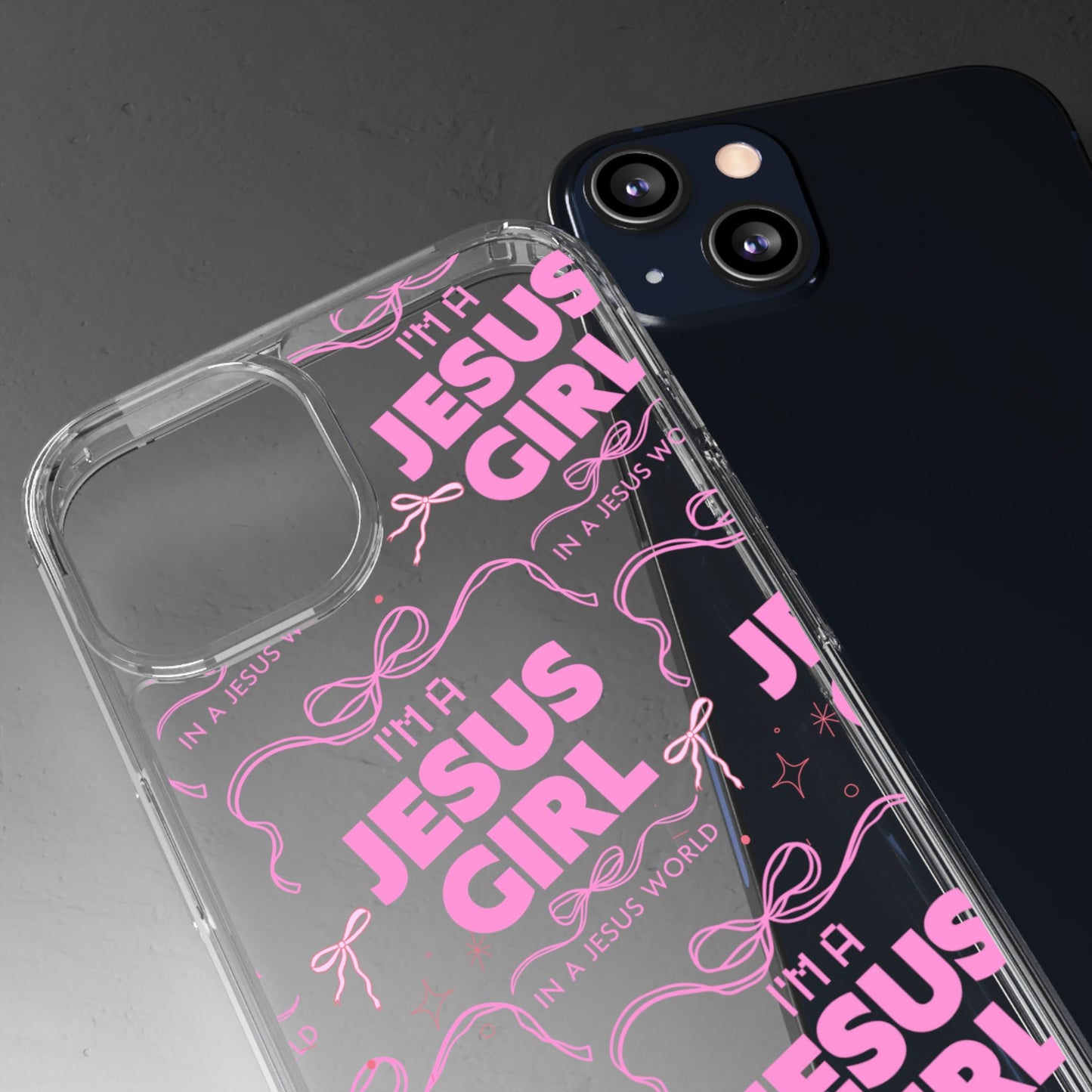 I'm a Jesus Girl Pink Case -Clear