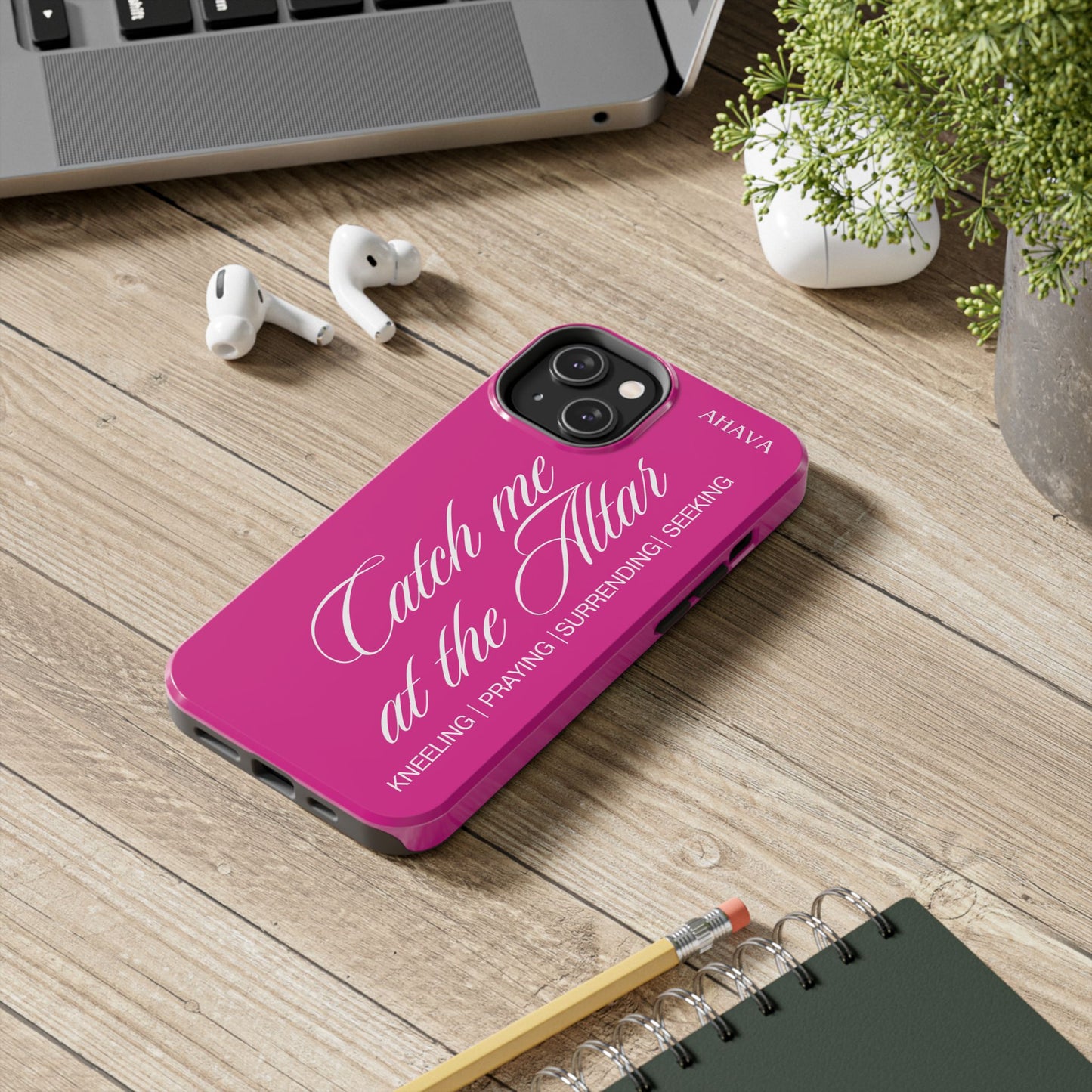 "Catch Me at the Altar" Hot Pink Phone Case