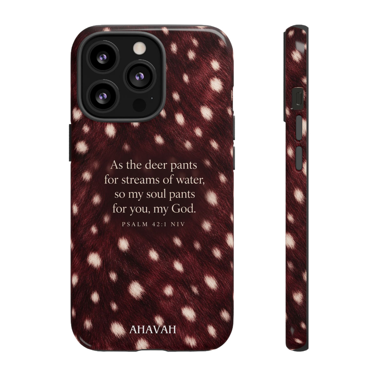 Psalm 42:1 Anointed Wine Fawn Phone Case
