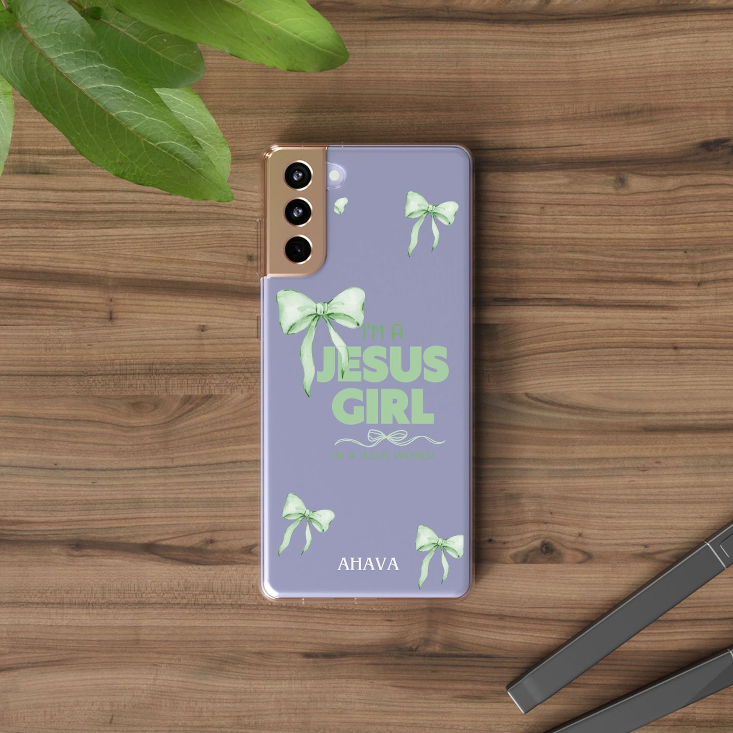 I'm a Jesus Girl Phone Case | Christian Aesthetic Gift for Her | Clear Shockproof Tough Case