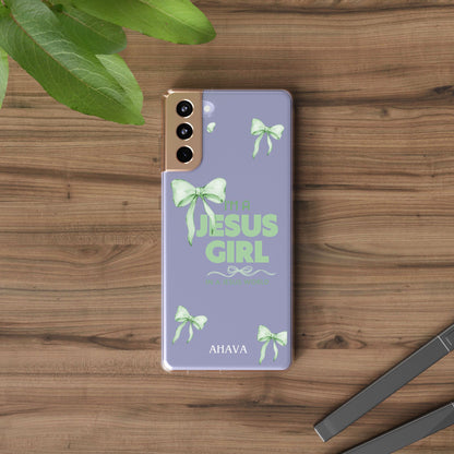 I'm a Jesus Girl Phone Case | Christian Aesthetic Gift for Her | Clear Shockproof Tough Case