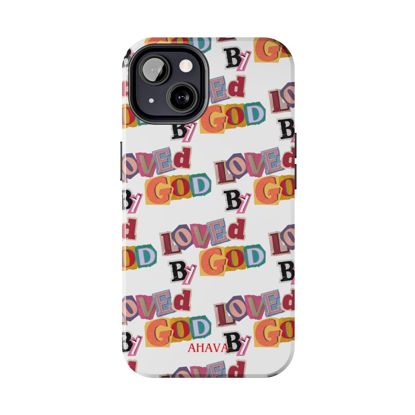 "Loved by God" white Phone Case
