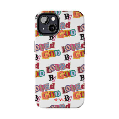 "Loved by God" white Phone Case