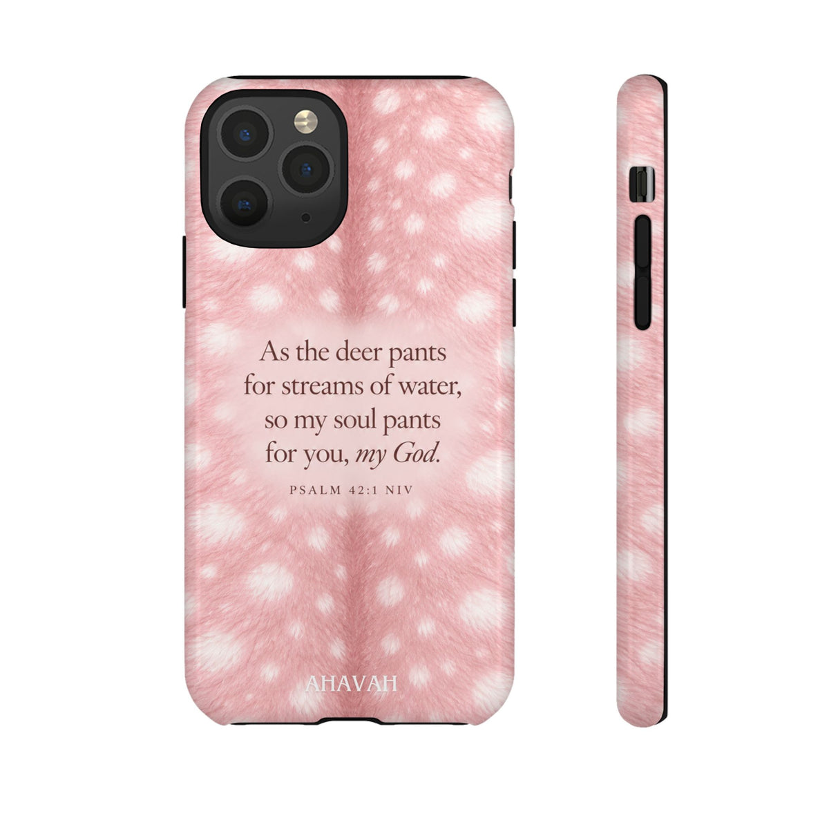 Psalm 42:1 Blush Pink Fawn Phone Case