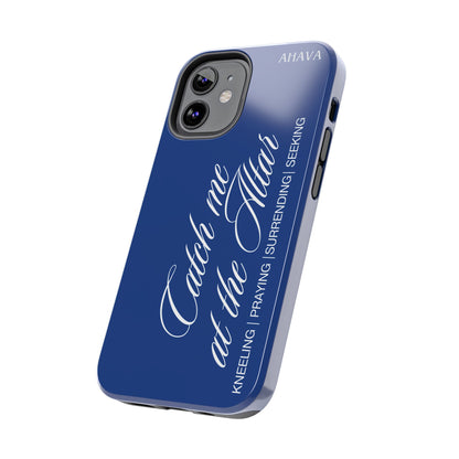 "Catch Me at the Altar" Blue Phone Case