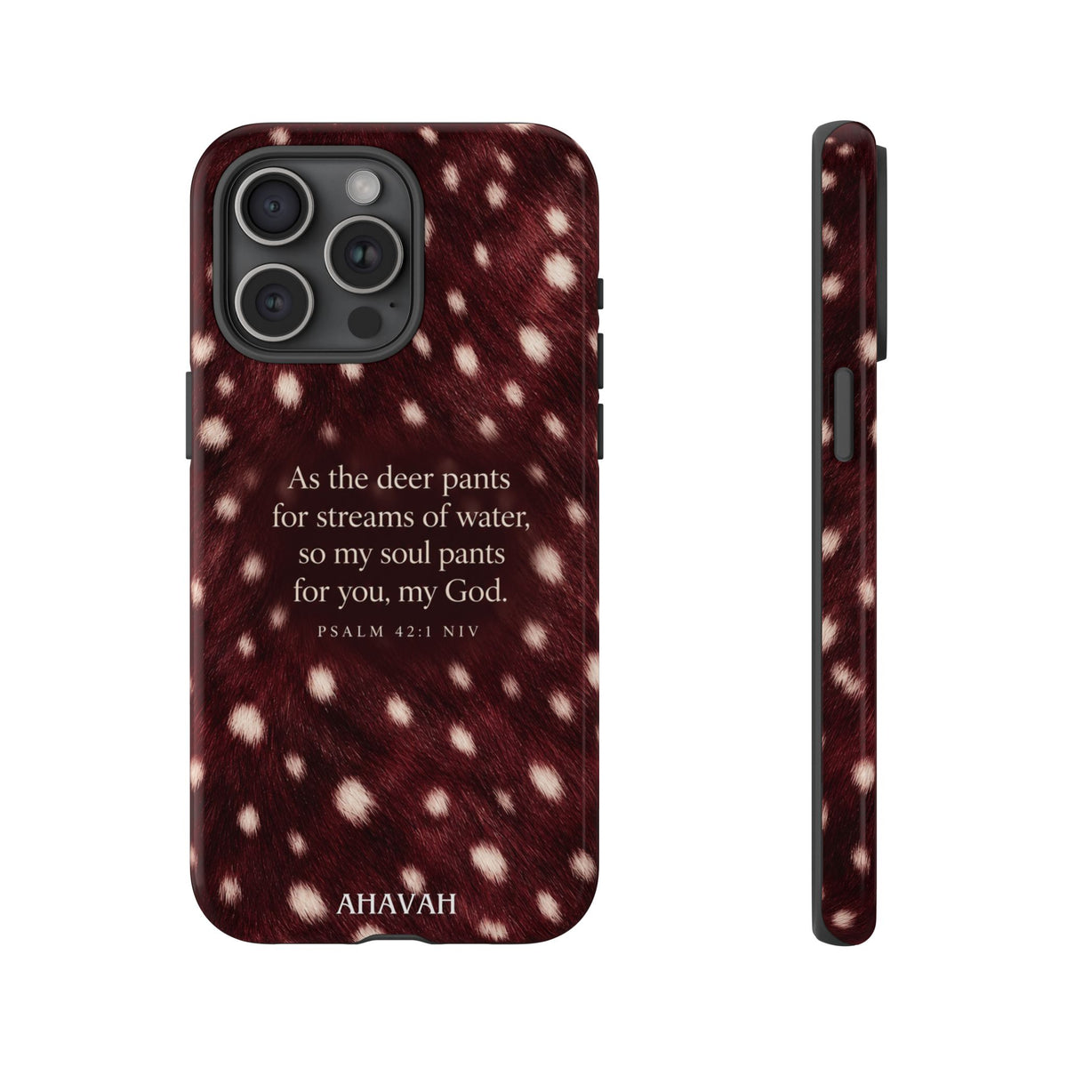 Psalm 42:1 Anointed Wine Fawn Phone Case