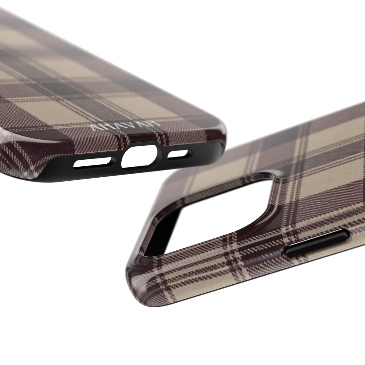 Abba’s Embrace | Warm Teddy Plaid Phone Case