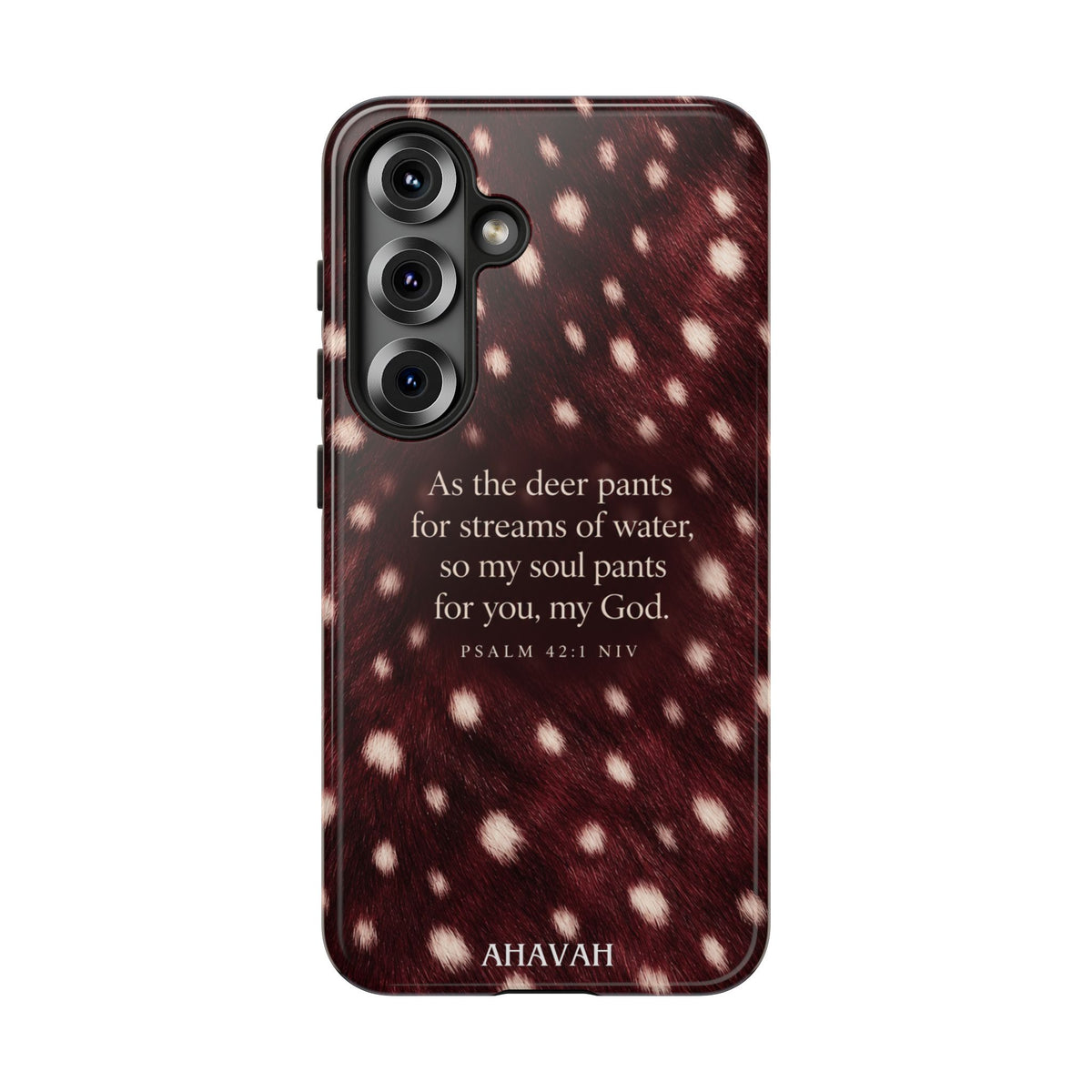 Psalm 42:1 Anointed Wine Fawn Phone Case