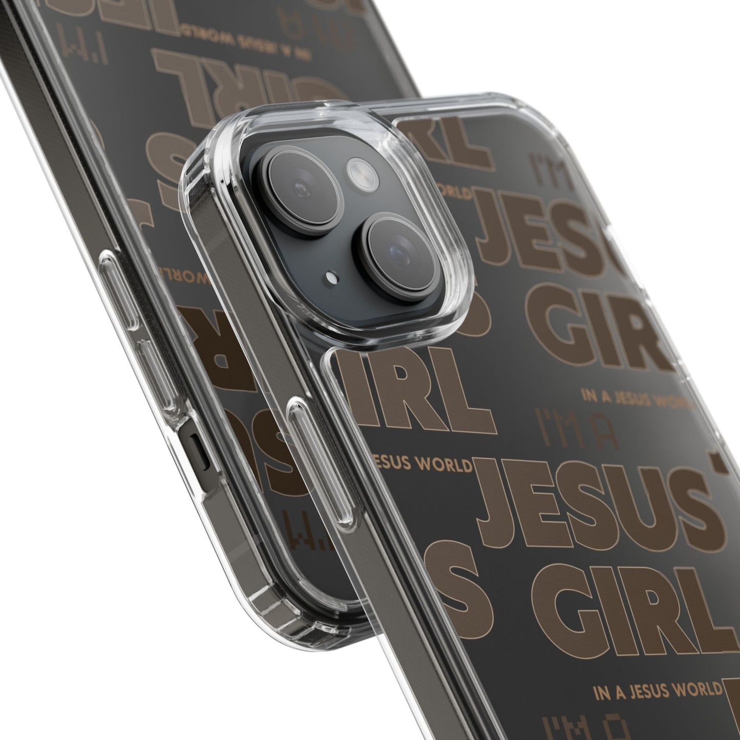 I'm a Jesus Girl Brown Case -Clear