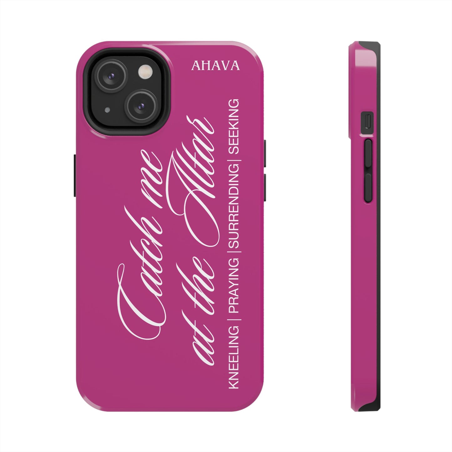 "Catch Me at the Altar" Pink Phone Case