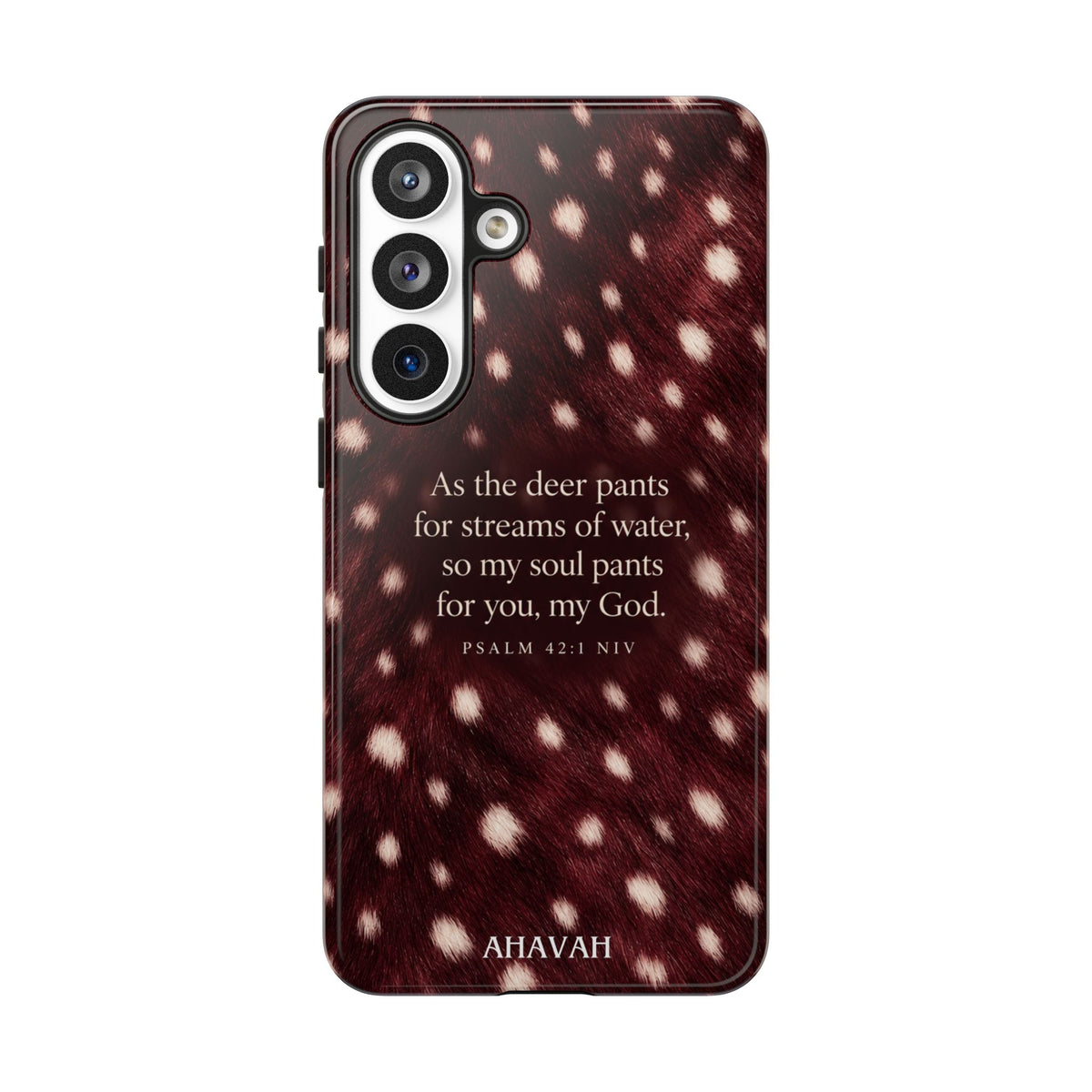 Psalm 42:1 Anointed Wine Fawn Phone Case