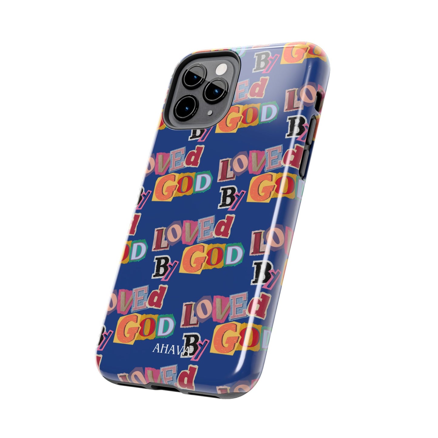 "Loved by God" Blue Phone Case