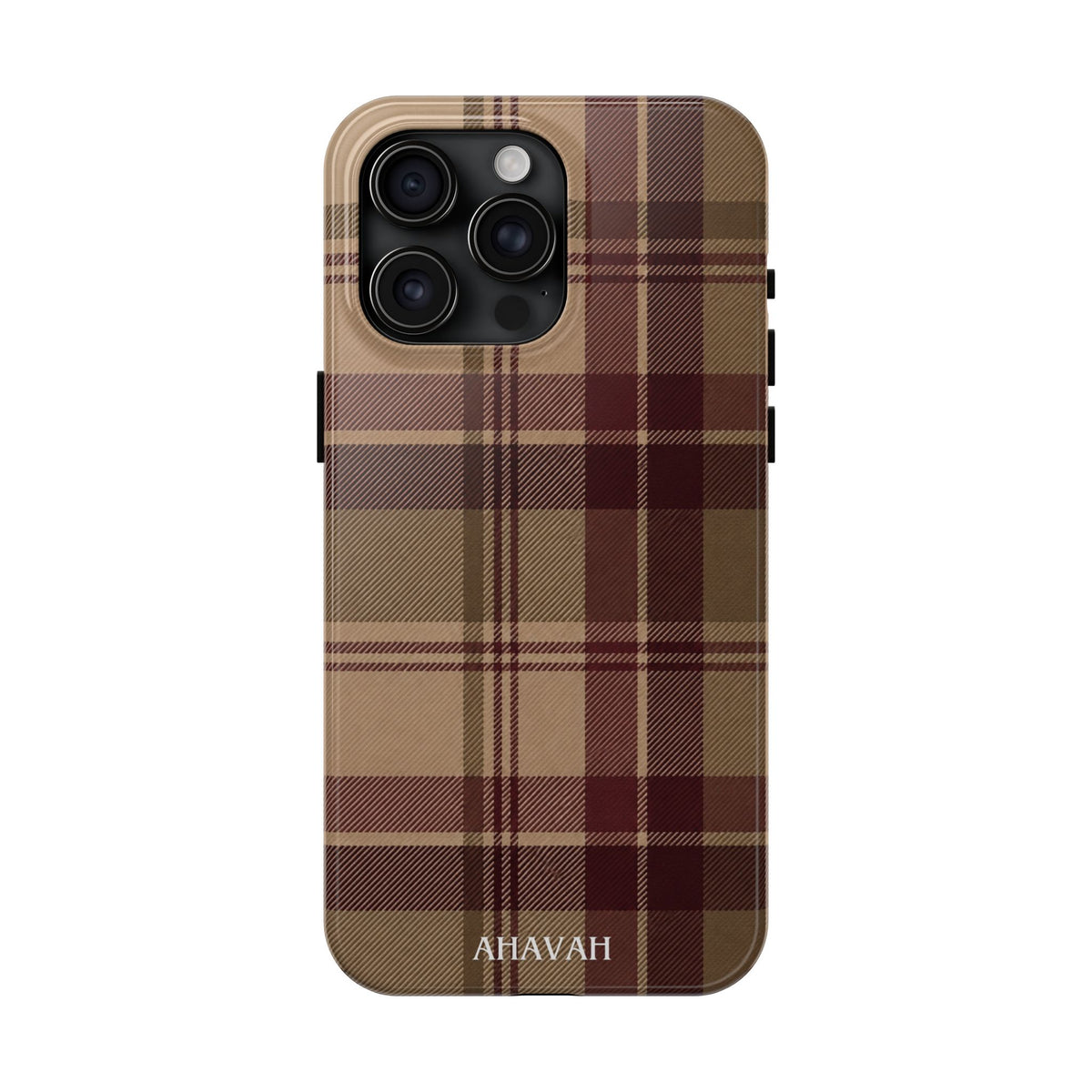 Covenant Comfort | Burgundy Plaid Tough Phone Case