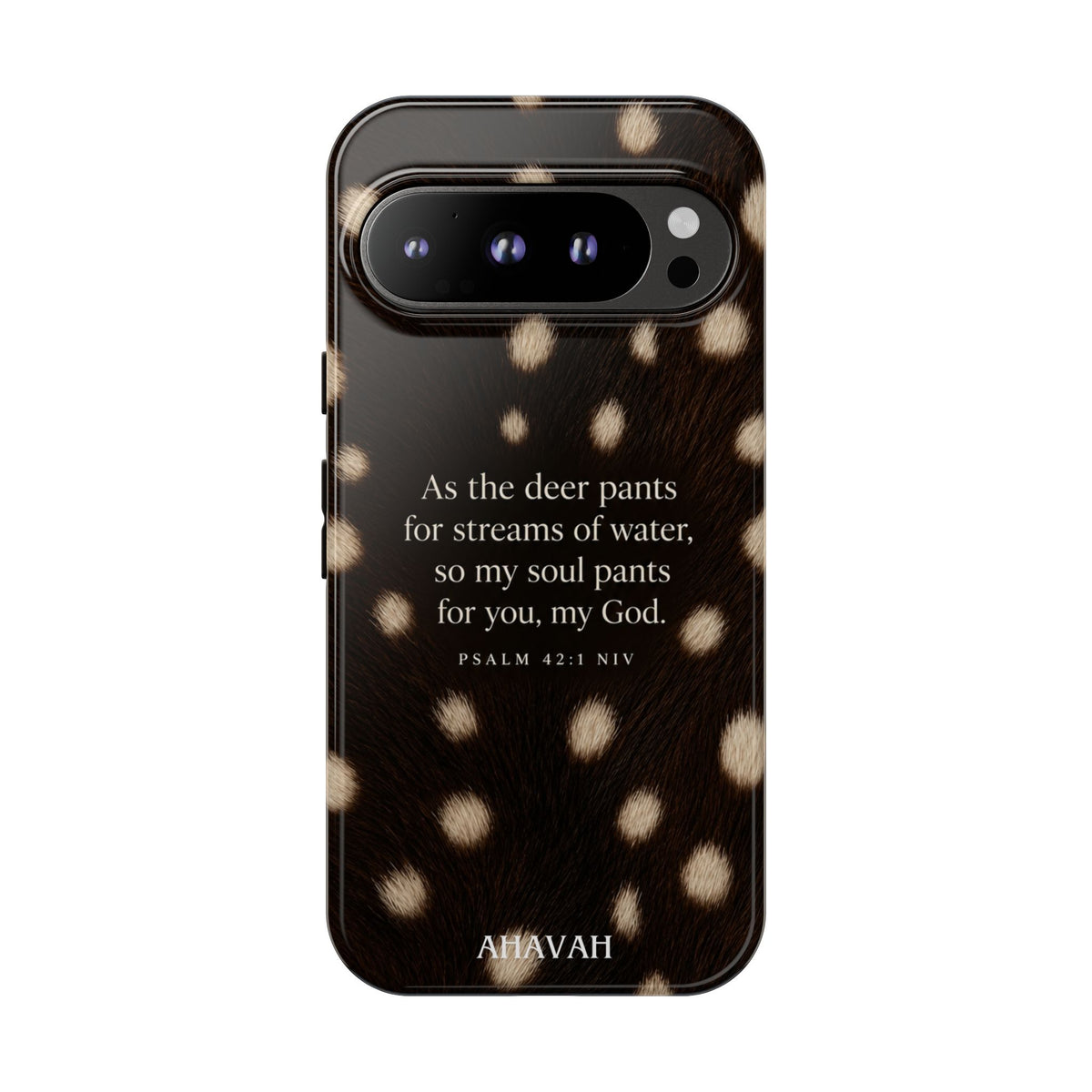 Psalm 42:1 Midnight Fawn Print Phone Case | As the Deer Pants