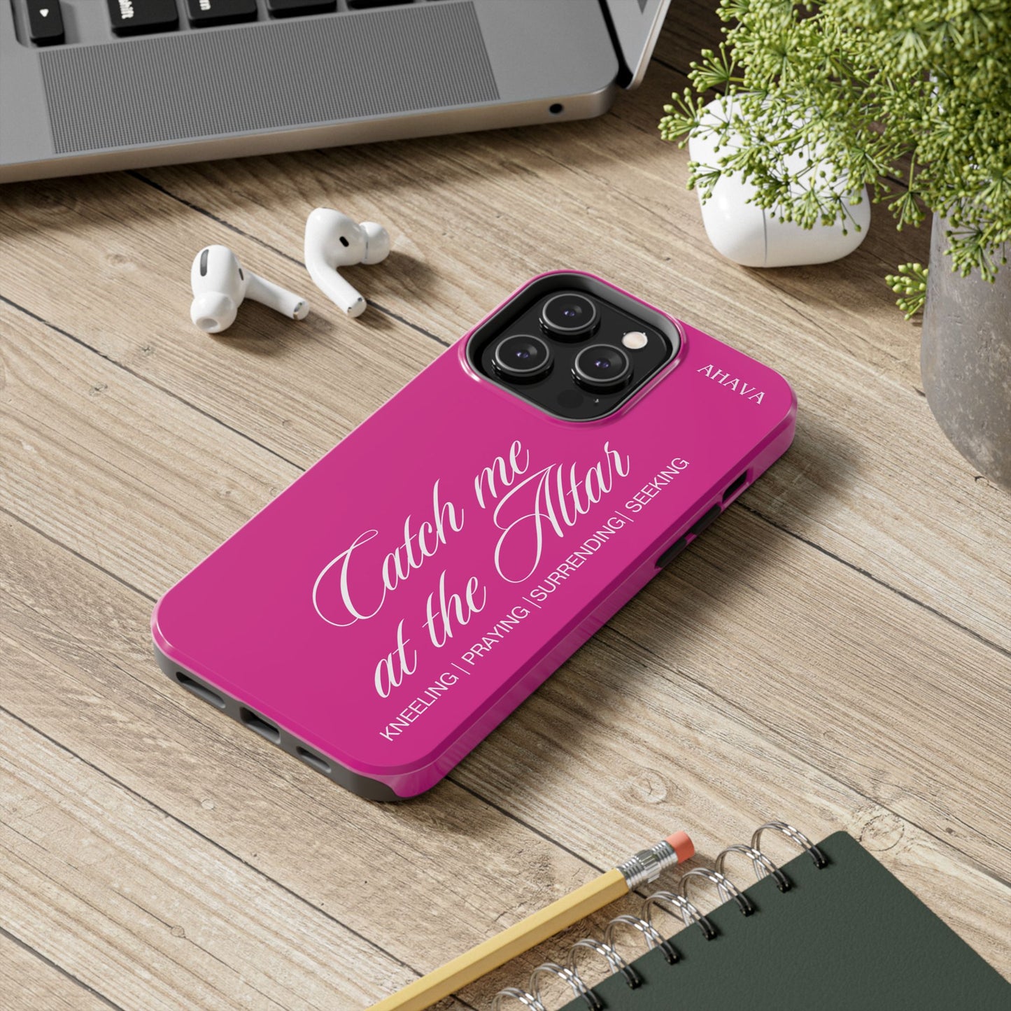 "Catch Me at the Altar" Hot Pink Phone Case