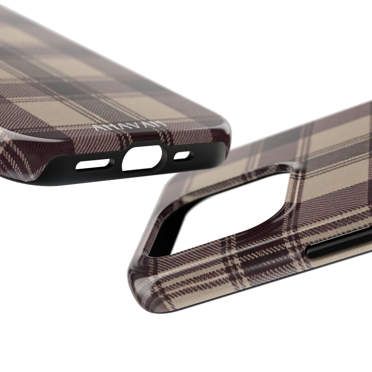 Abba’s Embrace | Warm Teddy Plaid Phone Case