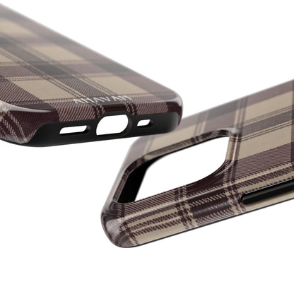 Abba’s Embrace | Warm Teddy Plaid Phone Case