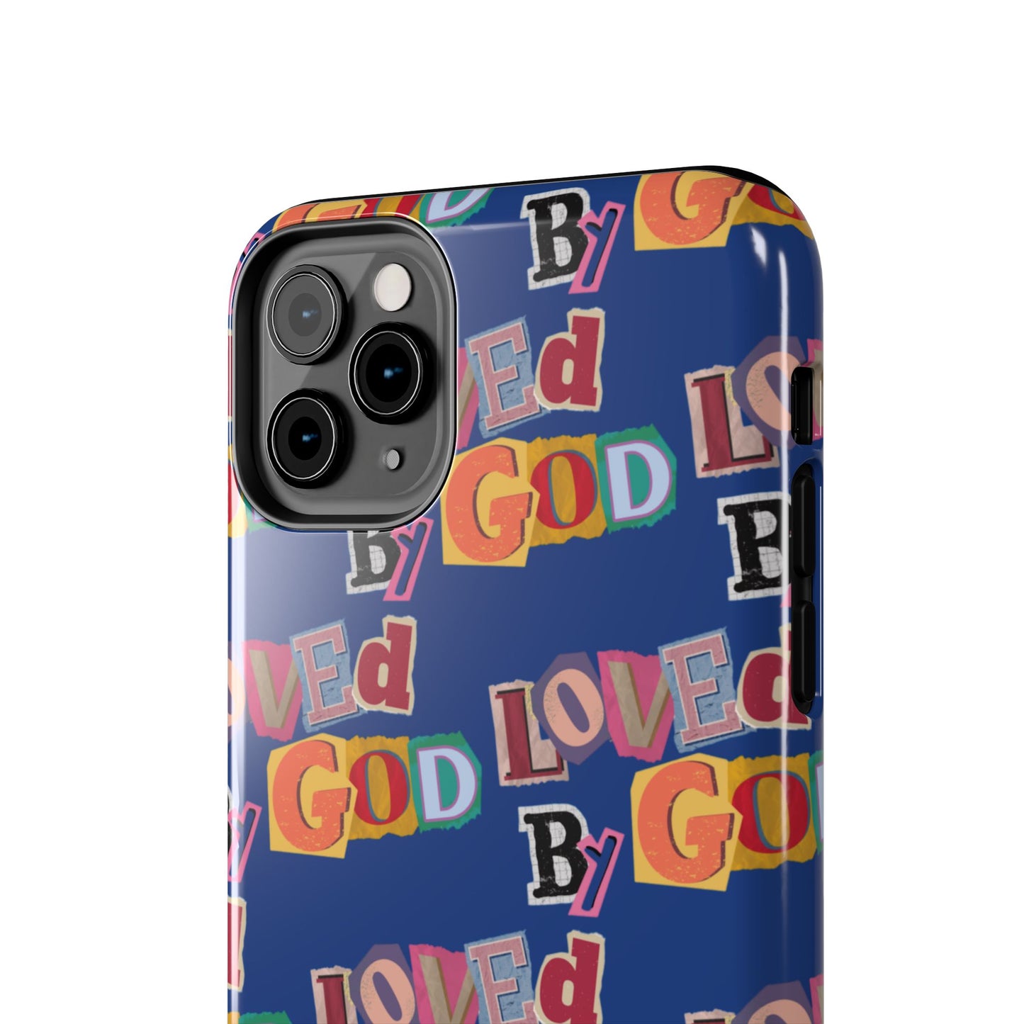 "Loved by God" Blue Phone Case