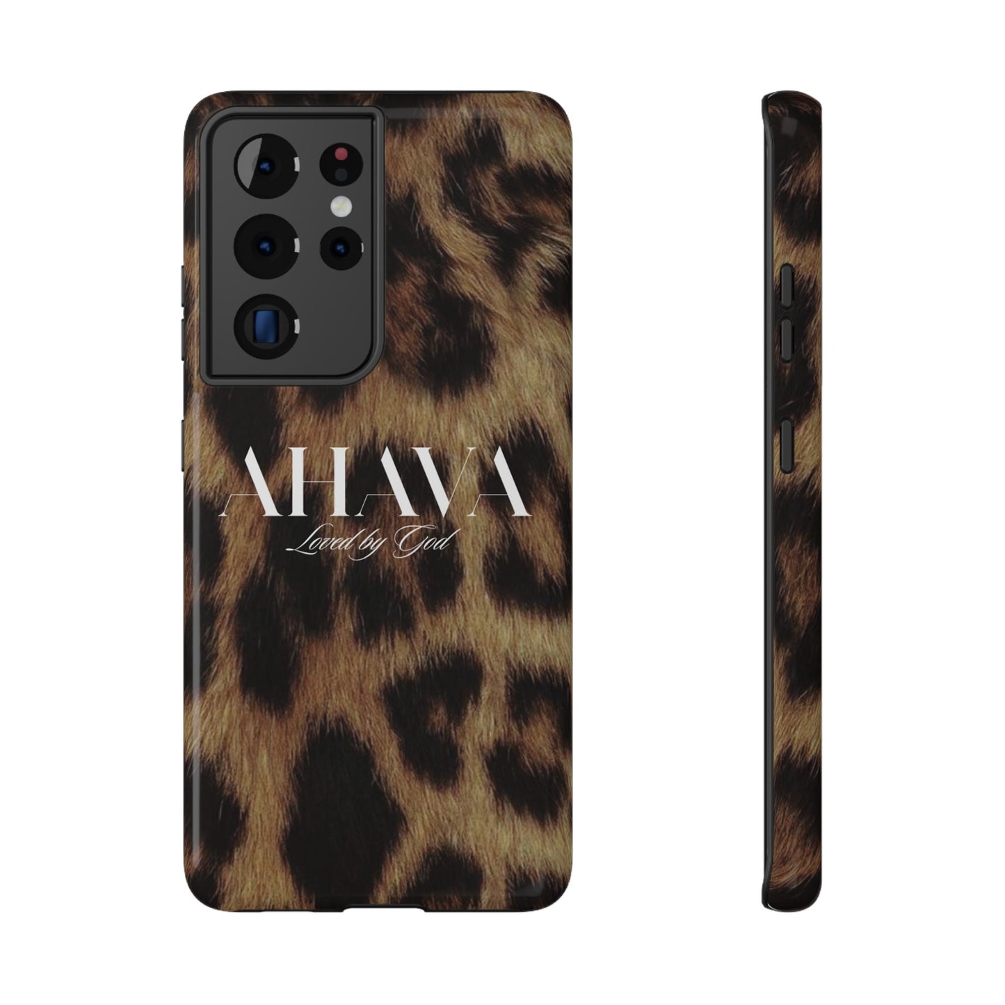 Leopard Print Ahava Phone Case