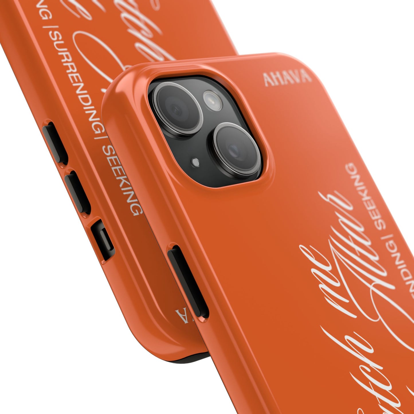 "Catch Me at the Altar" Orange Phone Case