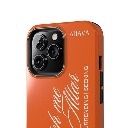 "Catch Me at the Altar" Orange Phone Case