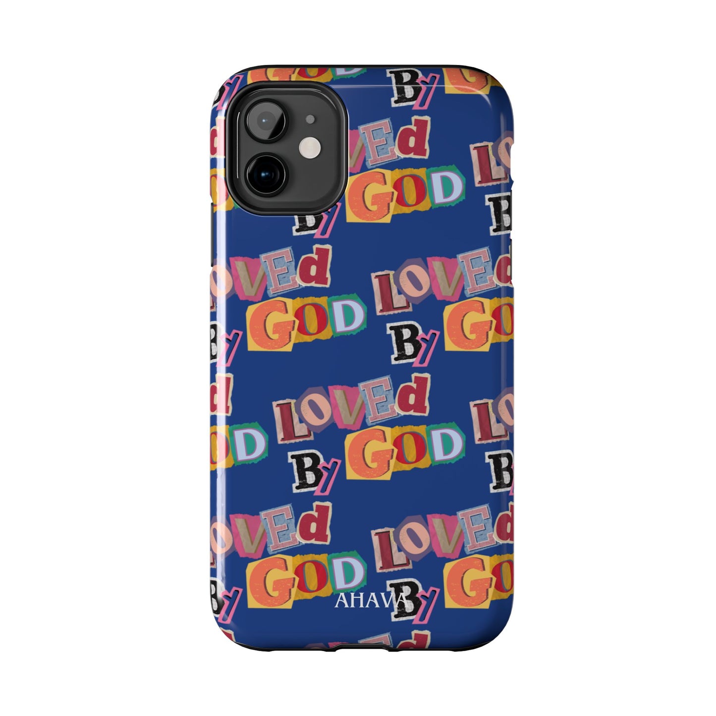 "Loved by God" Blue Phone Case