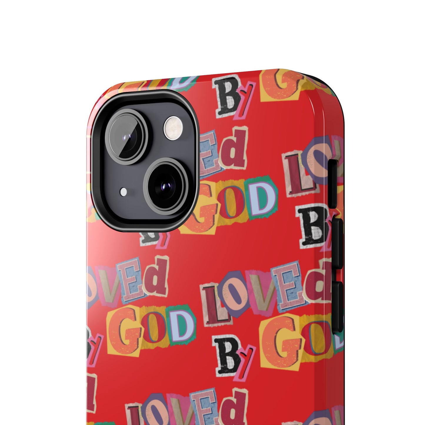 "Loved by God" Red Phone Case