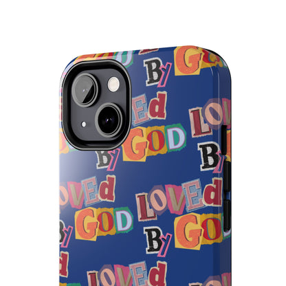 "Loved by God" Blue Phone Case