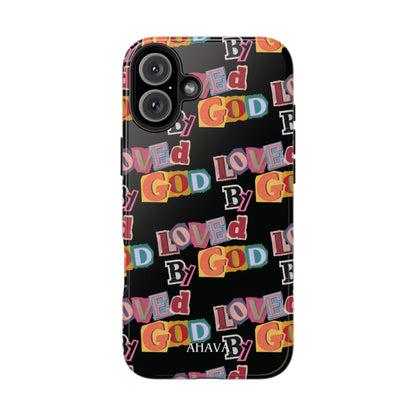 "Loved by God" Black Phone Case