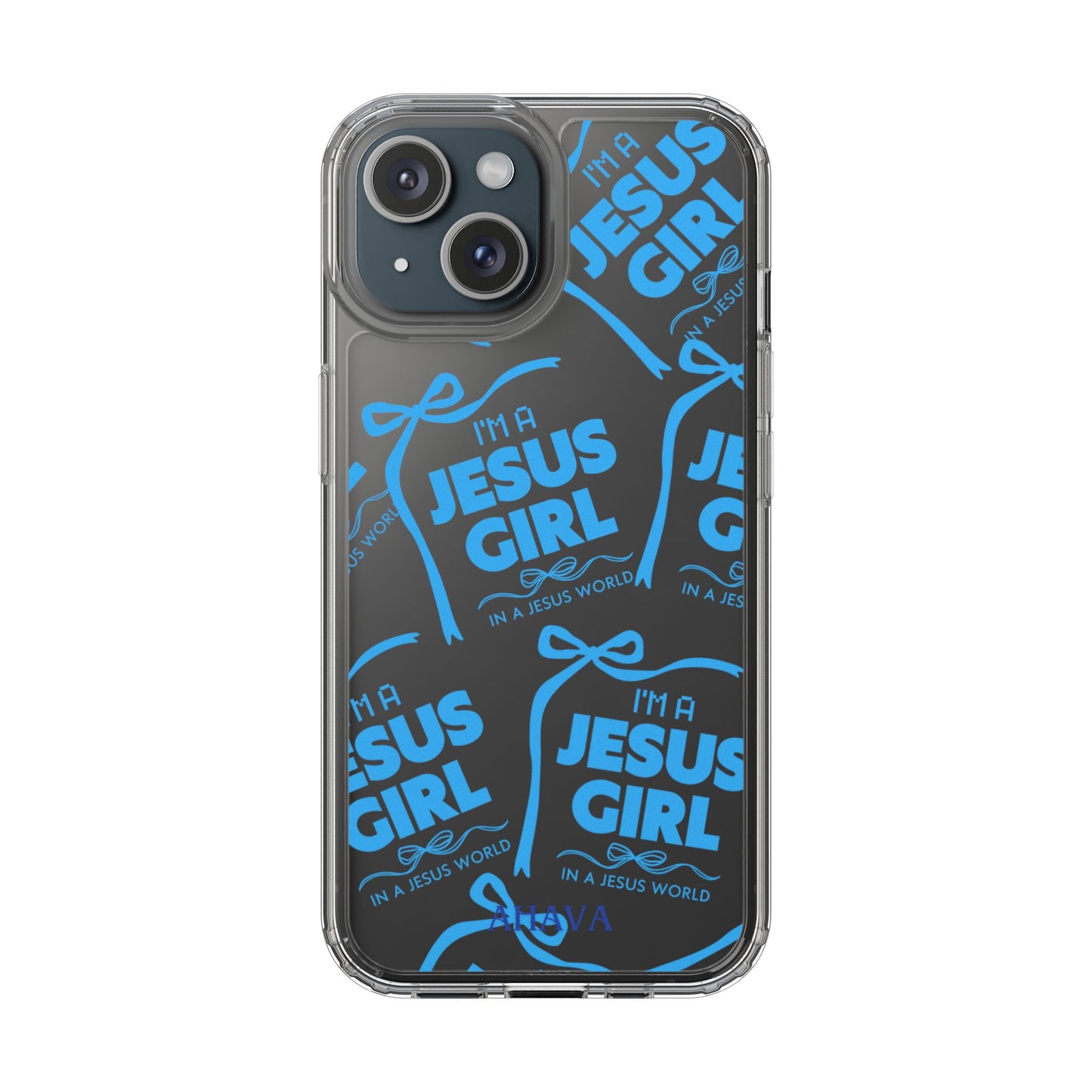 I'm a Jesus Girl Blue Case -Clear