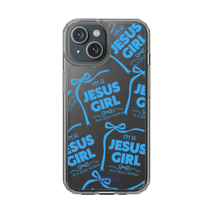I'm a Jesus Girl Blue Case -Clear