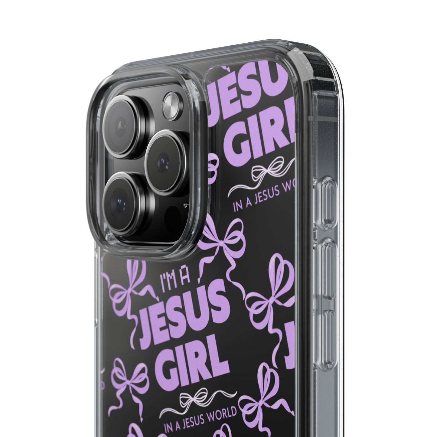 I'm a Jesus Girl Purple Case -Clear