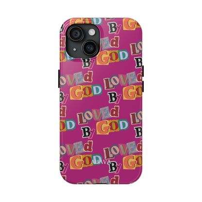 "Loved by God" Pink Phone Case