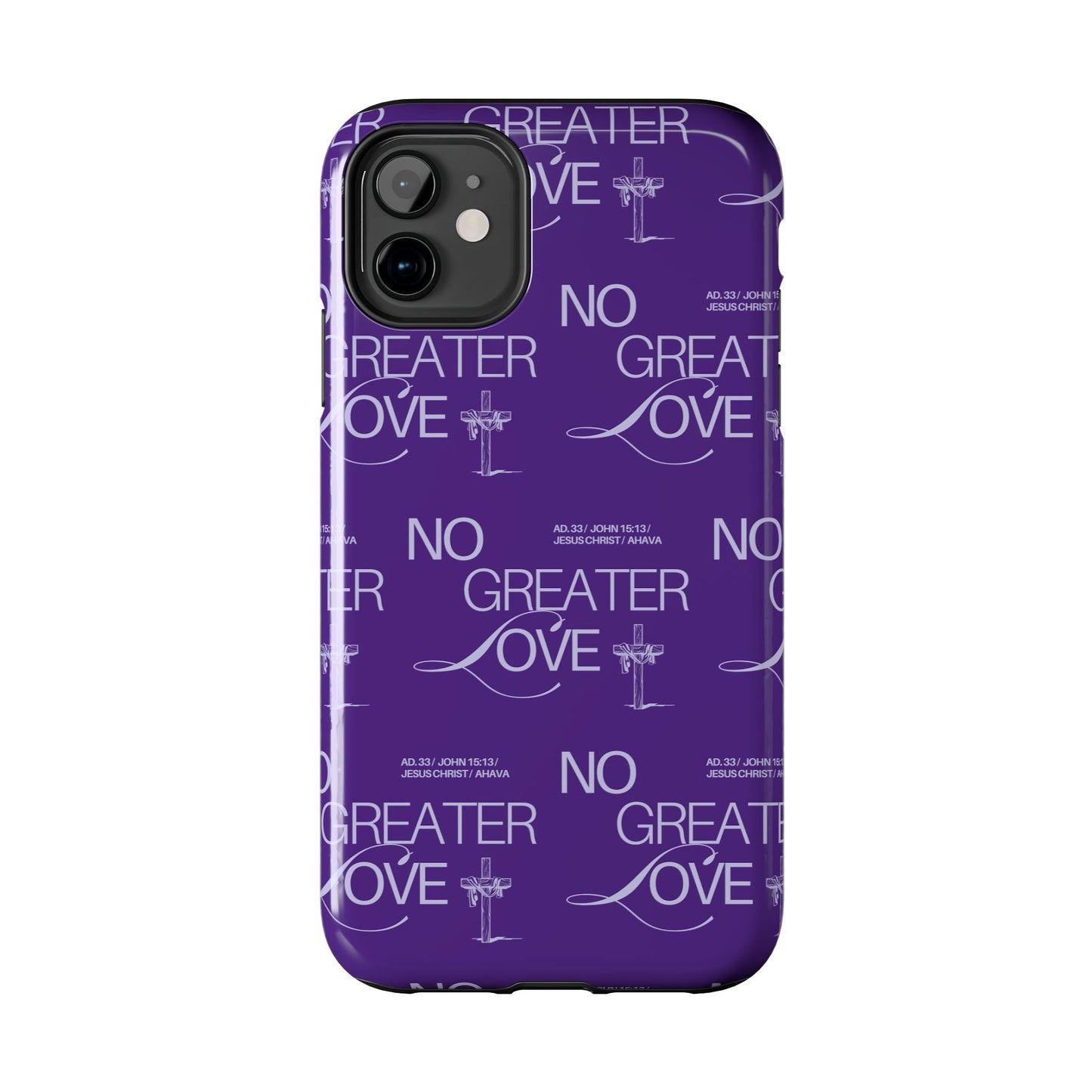 "No Greater Love" Purple Phone Case